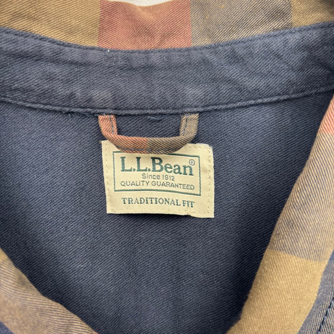 LL Bean 엘엘빈 헤비 코튼 체크 셔츠 자켓 XL 상품이미지7