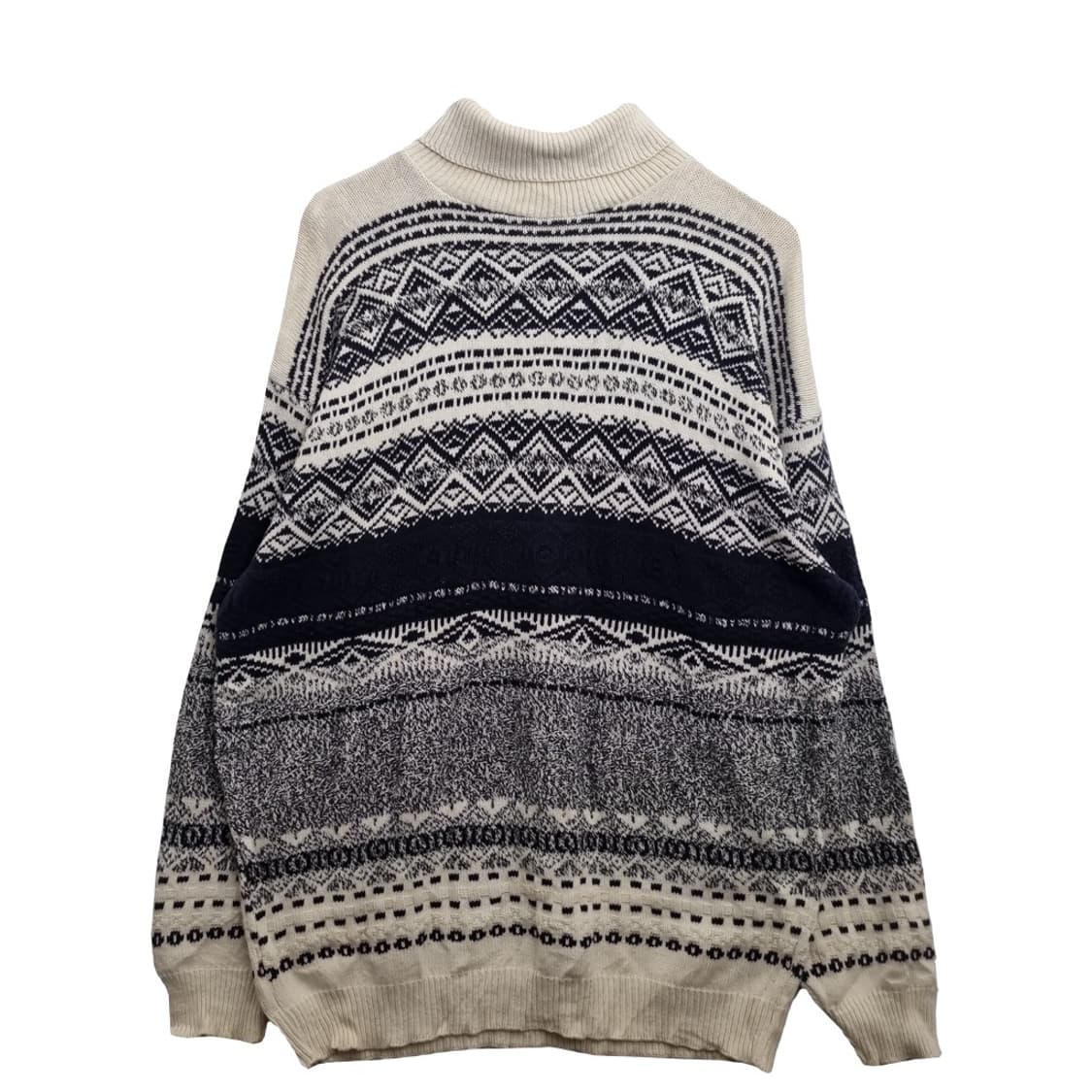 TT&CO 빈티지 에스닉 베이지 니트 코튼 100% 상품이미지1