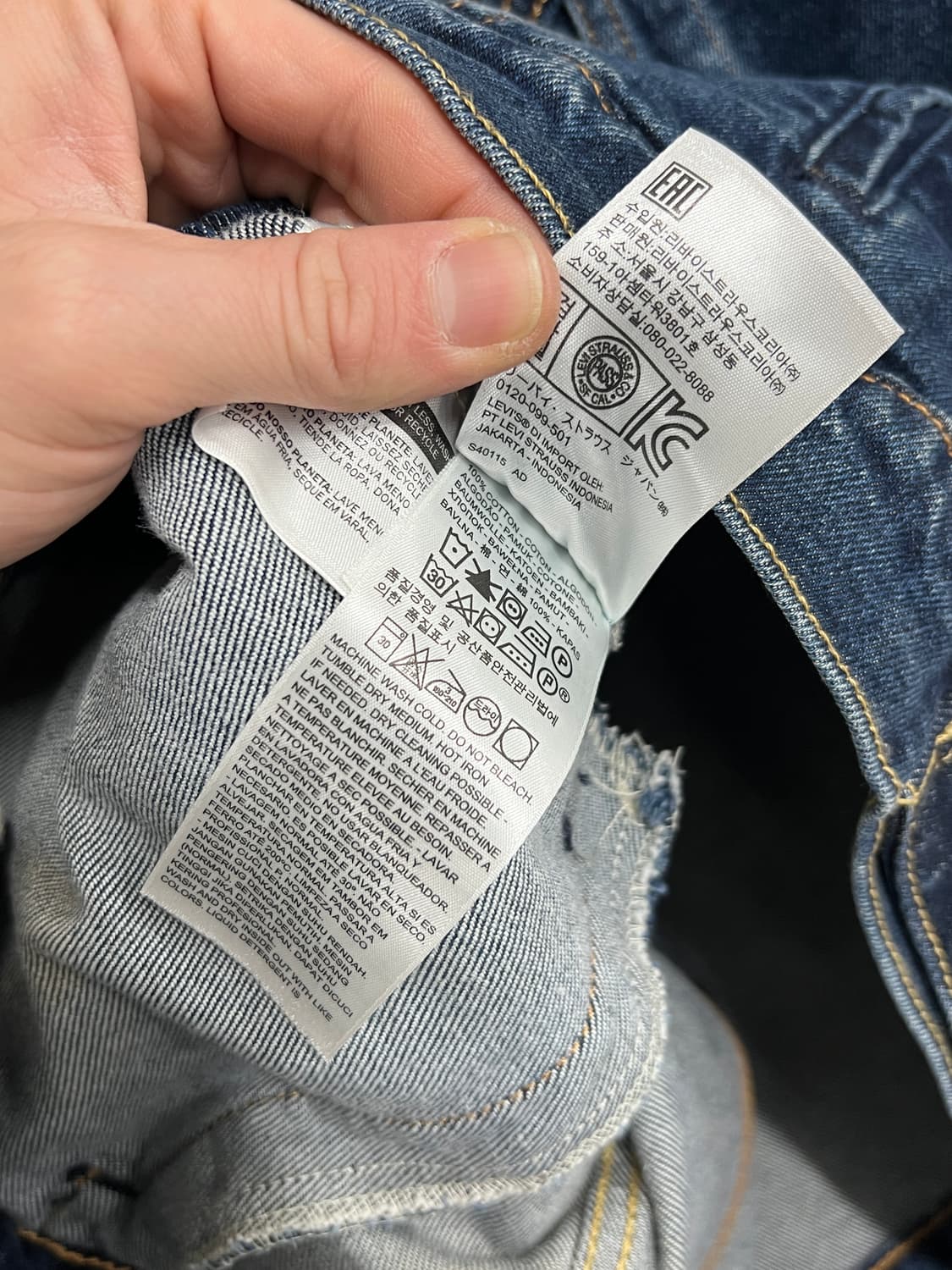 Levis 리바이스 인디고 워싱 데님 트러커 자켓 상품이미지7