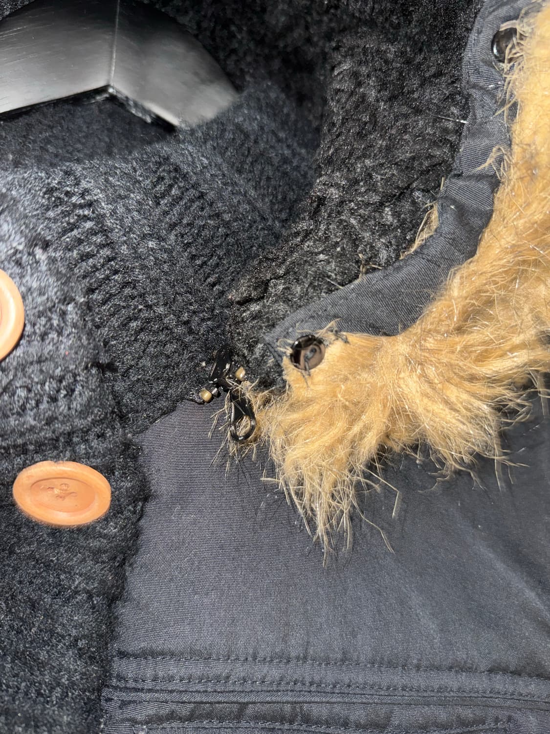 button-up point fur trimming padding 상품이미지10