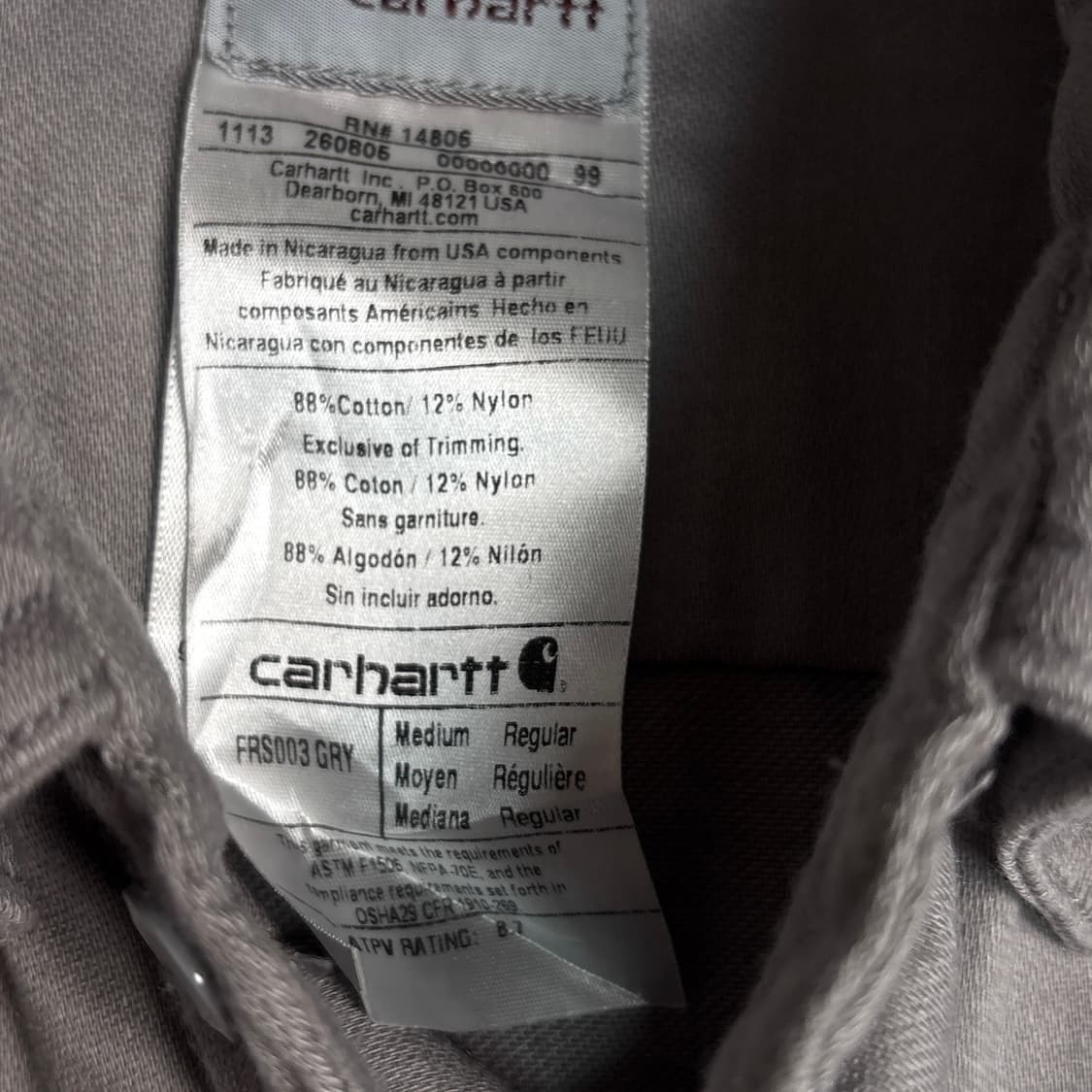 칼하트 워크셔츠 상품이미지6