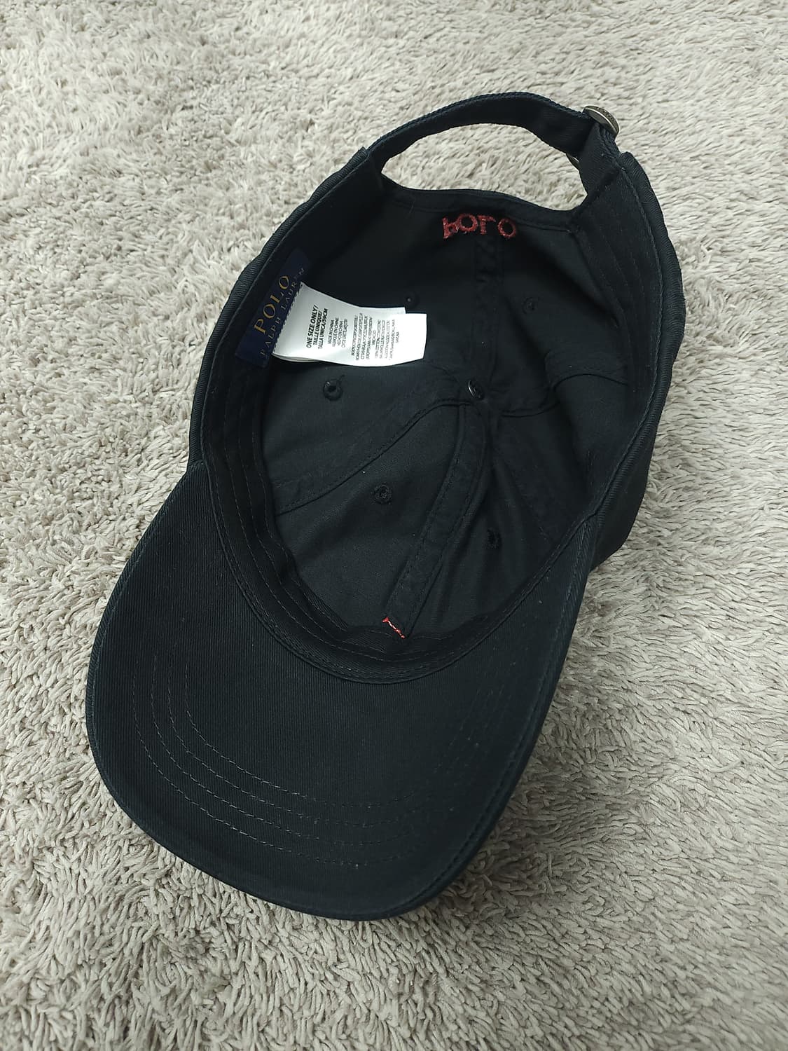 폴로 랄프로렌 블랙 볼캡 모자 상품이미지8