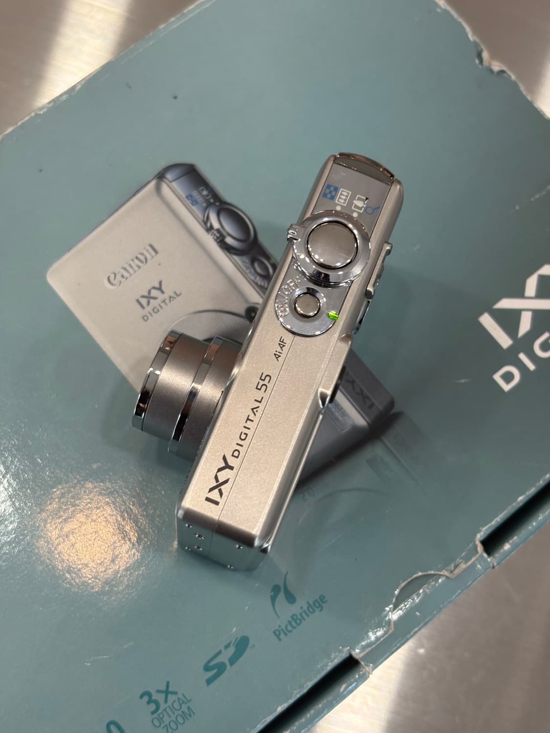 풀박/new배터리/민트급)캐논 익시디지털55(익서스50)빈티지디카 상품이미지6