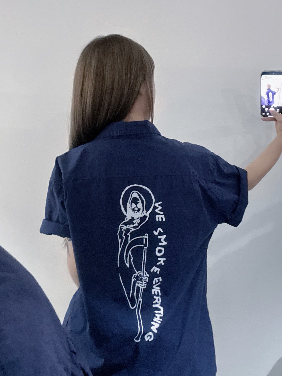 오베이 프린팅 반팔 셔츠 상품이미지3