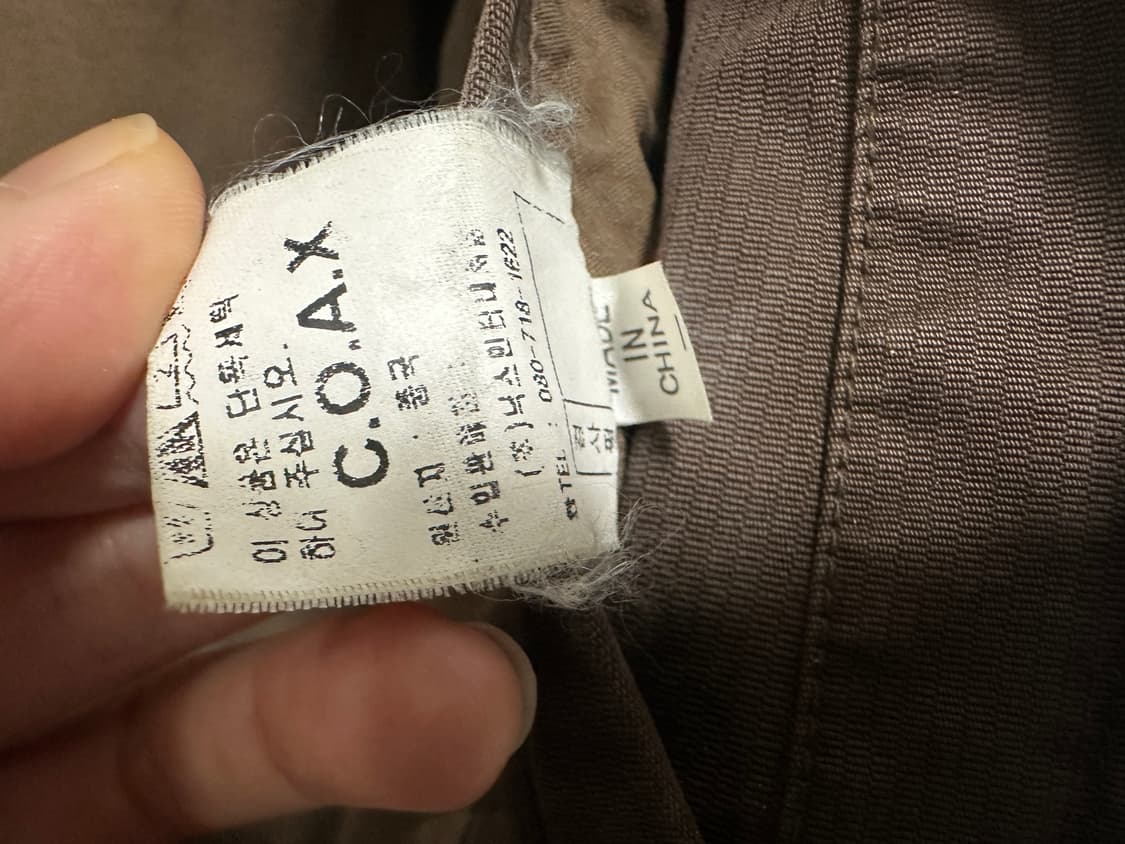 COAX 버튼 지퍼 디테일 반하이넥 자켓 상품이미지9