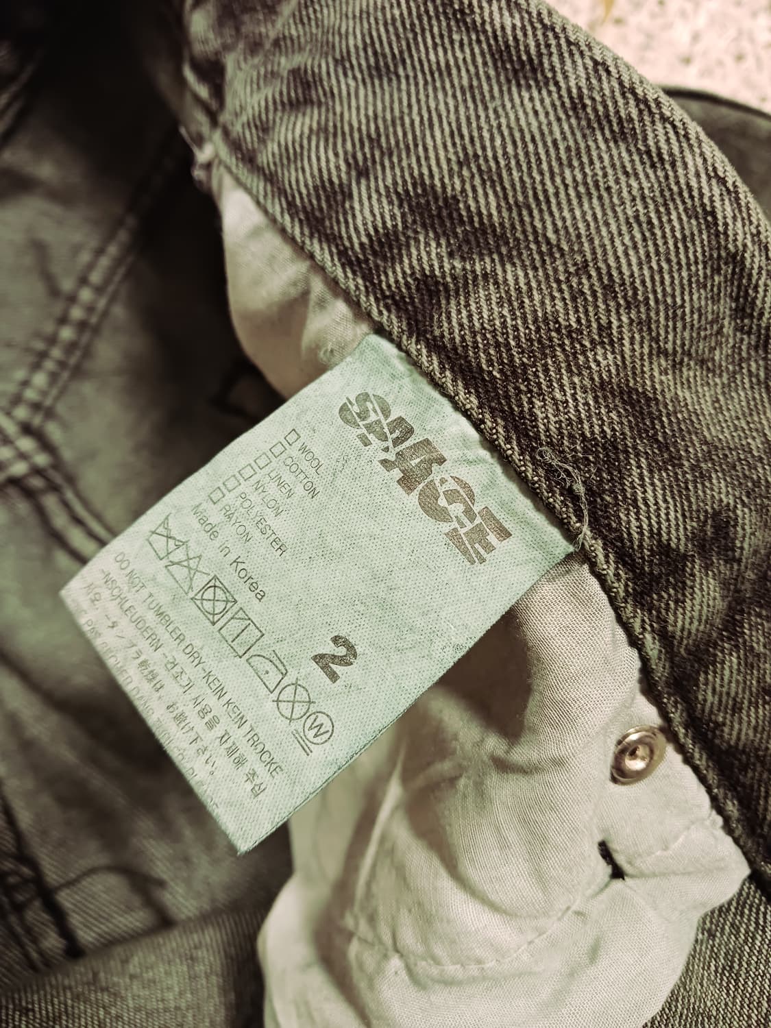 2 Space  컬러와이드 데님팬츠 상품이미지4