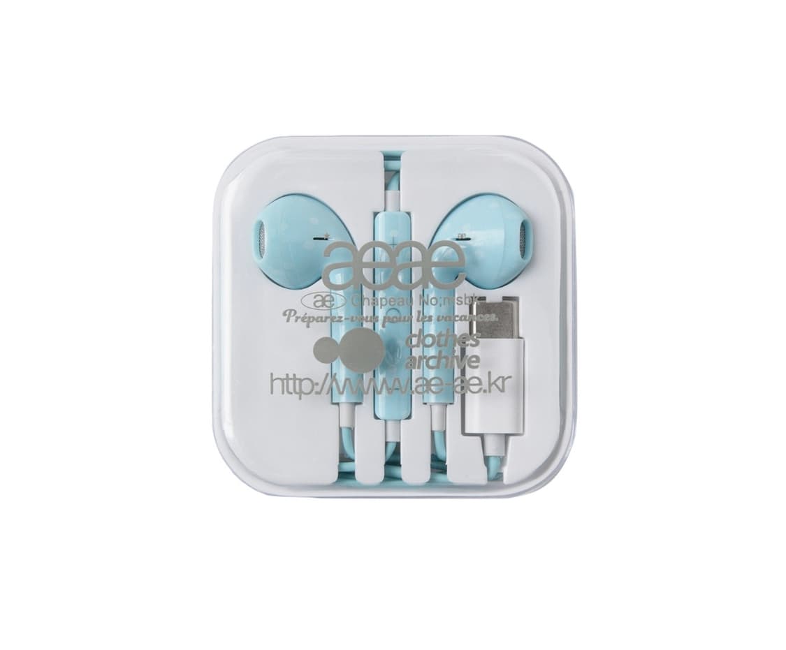 aeae 이어폰 스카이블루 상품이미지1