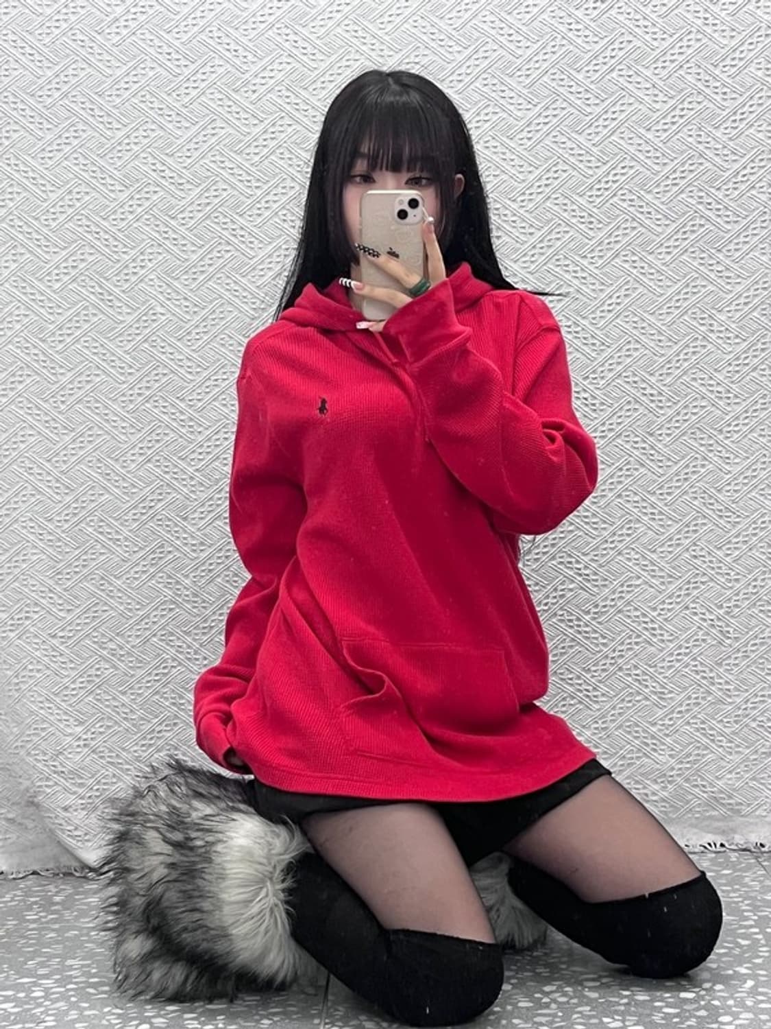 폴로 랄프로렌 올드스쿨 레트로 00's 와플 후드티 XL C10533 상품이미지1