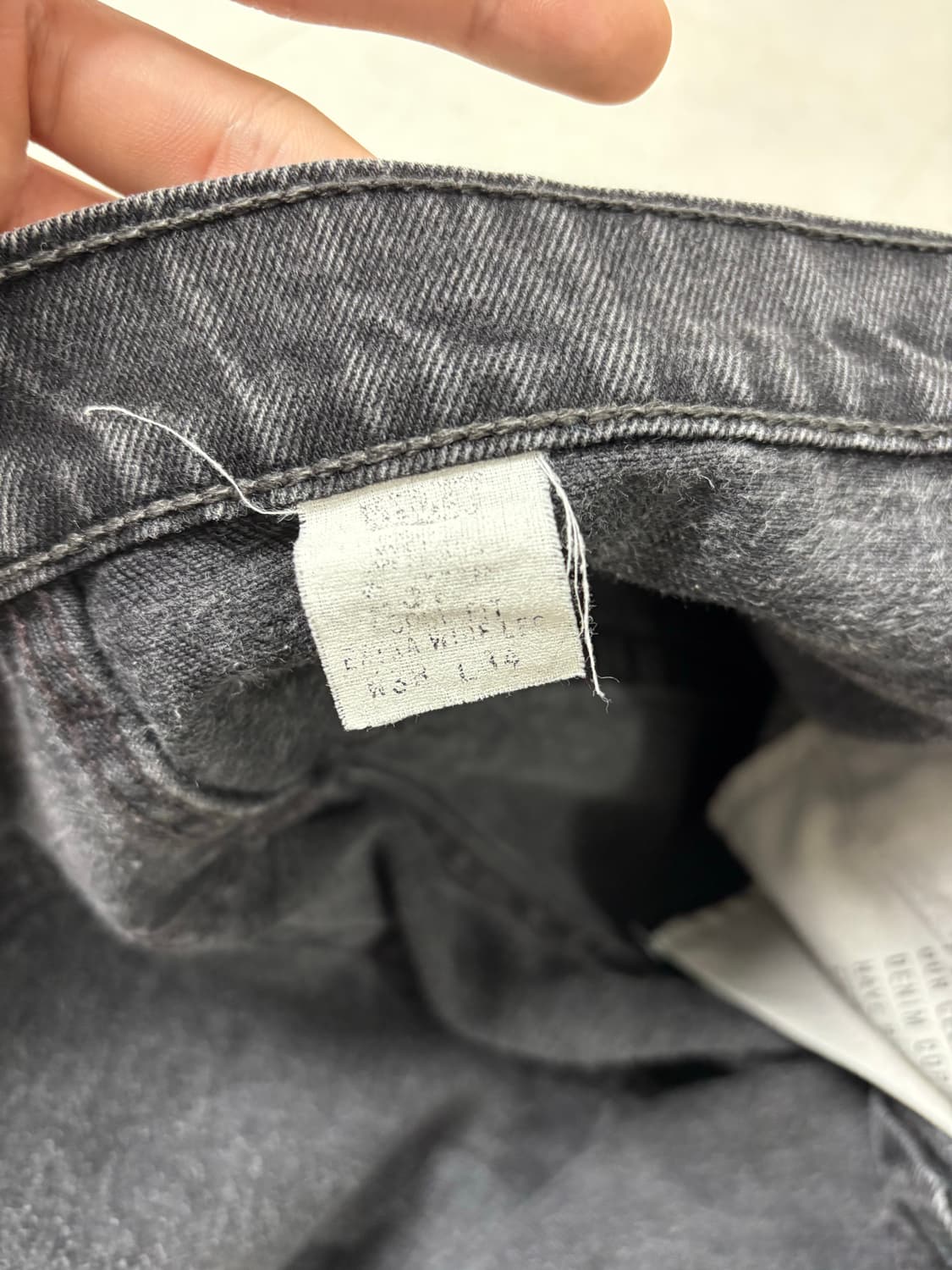 90s 리바이스 567 블랙 데님 상품이미지3