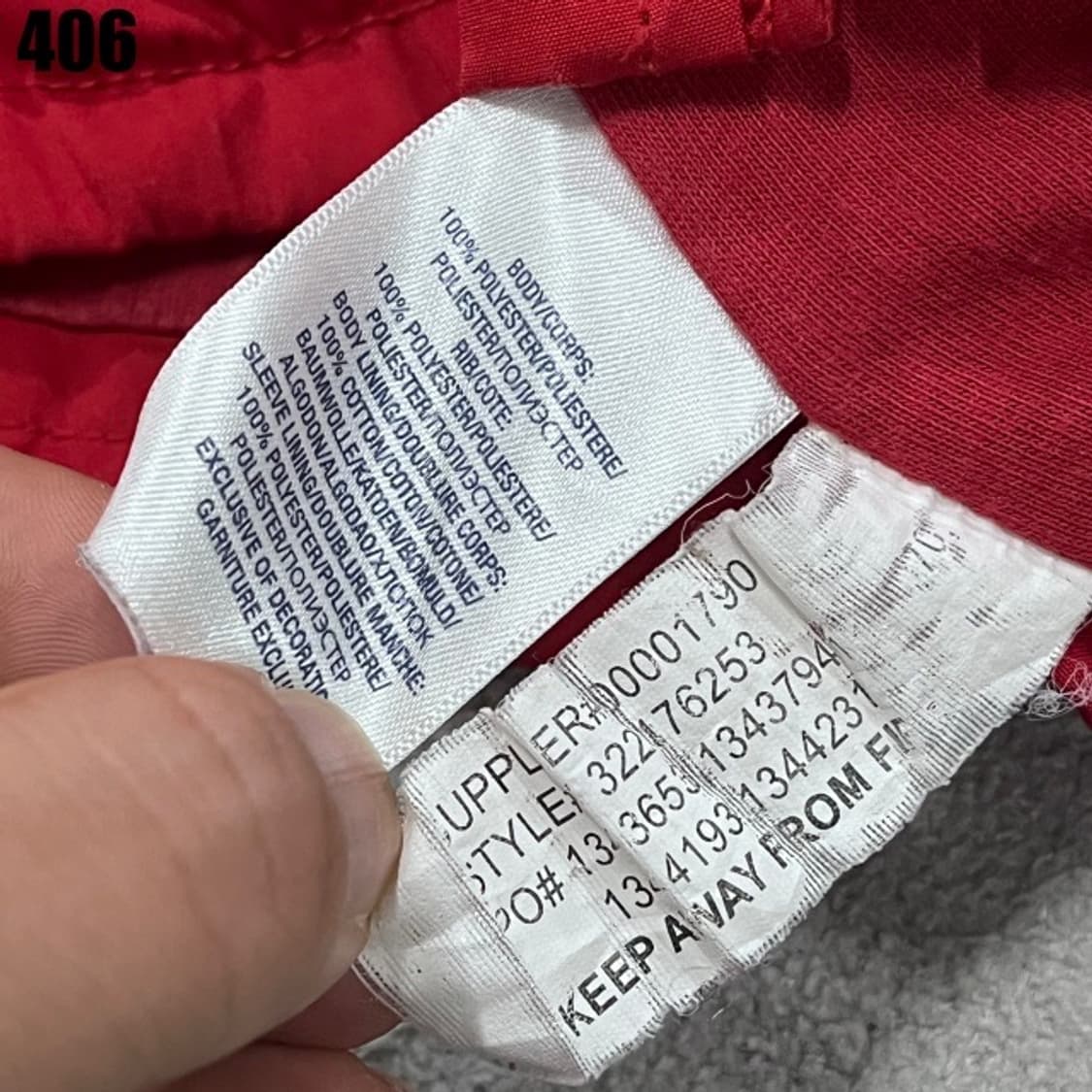 폴로 랄프로렌 레드 아동용 바람막이 상품이미지3