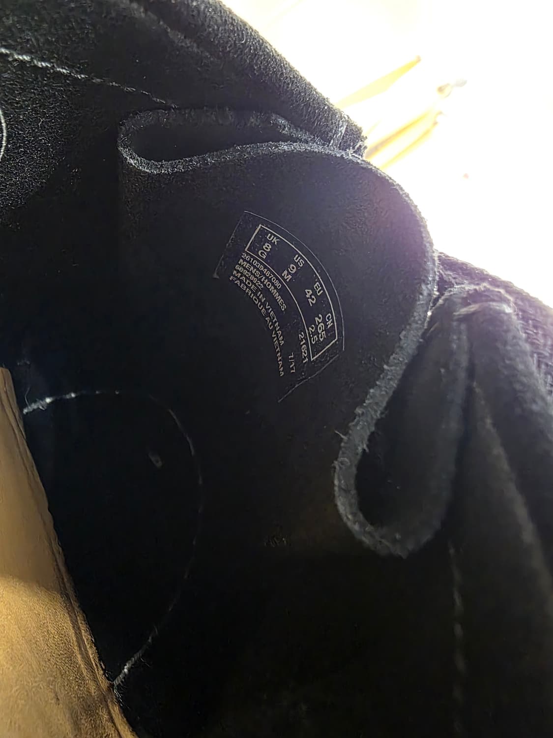 클락스 왈라비 블랙 스웨이드 265-270 상품이미지5