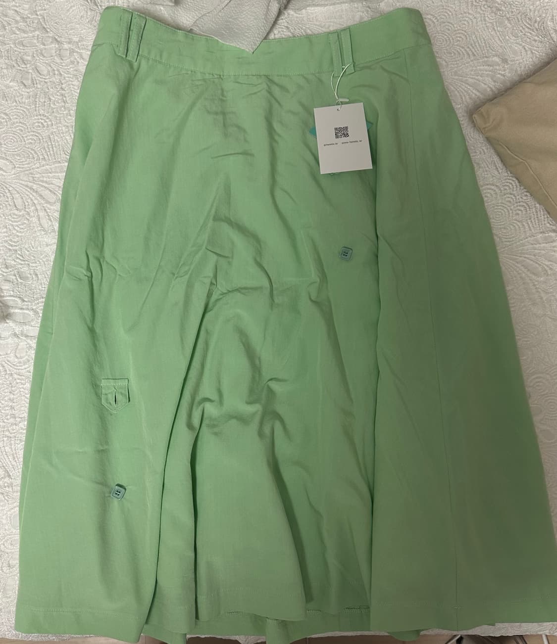 헤레틱 button flared skirt mint 상품이미지3