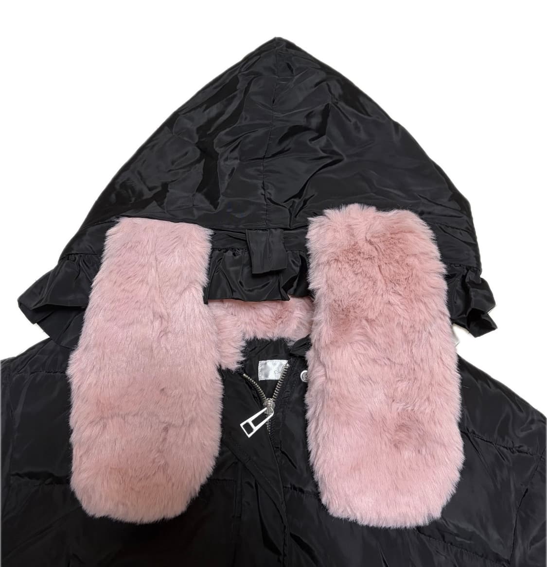 빈티지 토끼귀 퍼 레이스 패딩 상품이미지2