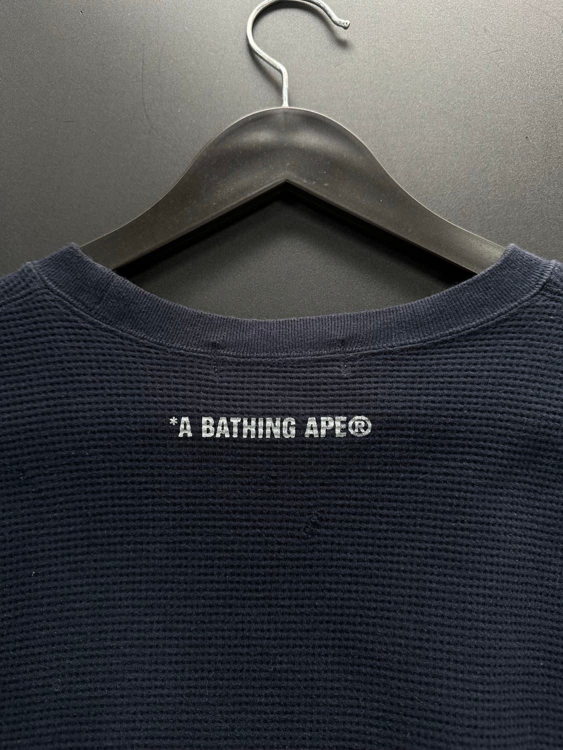 베이프 자수사루 와플 롱슬리브 상품이미지4