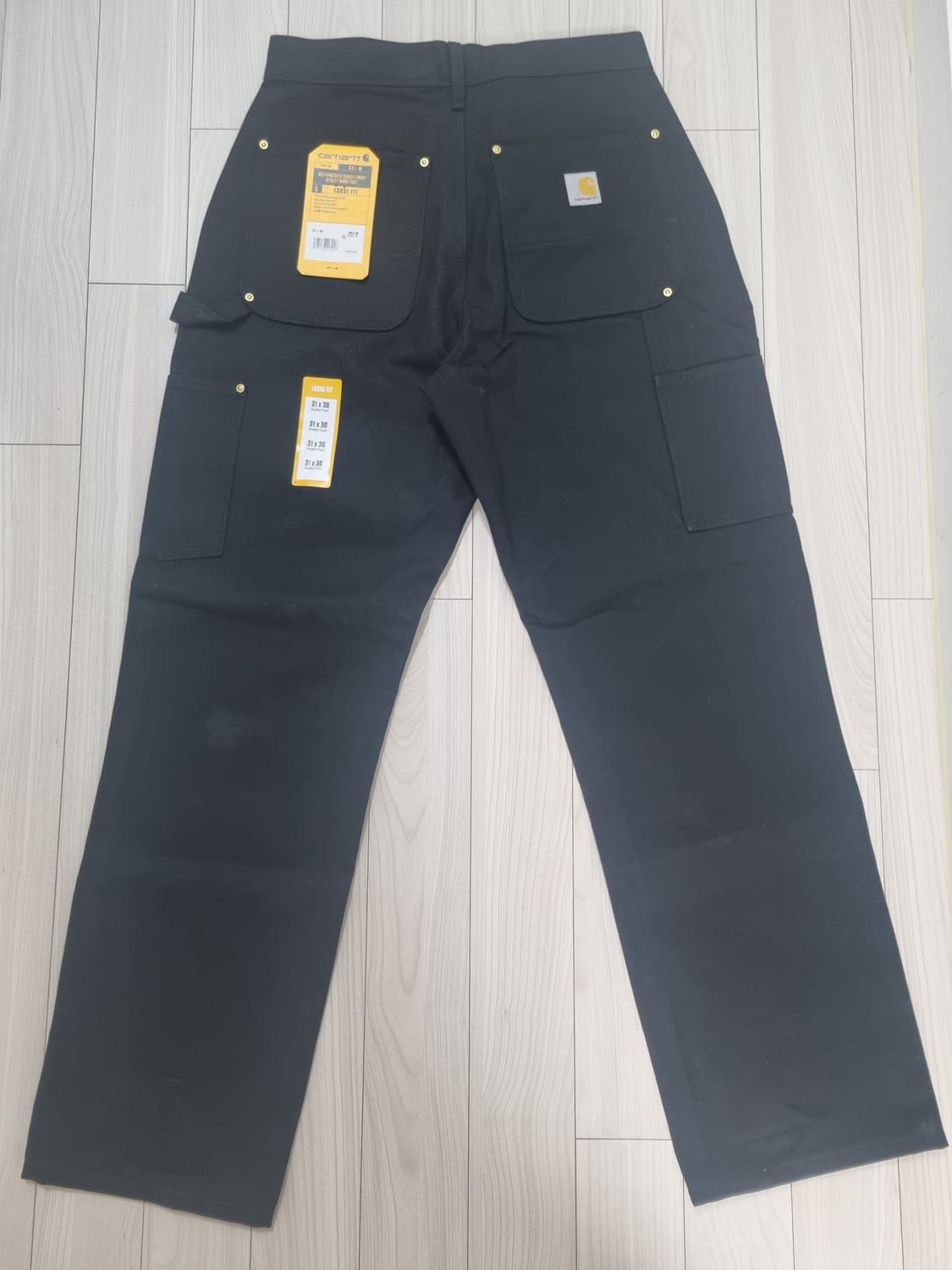 (새상품)칼하트 더블니 B01 블랙 31X30 상품이미지3