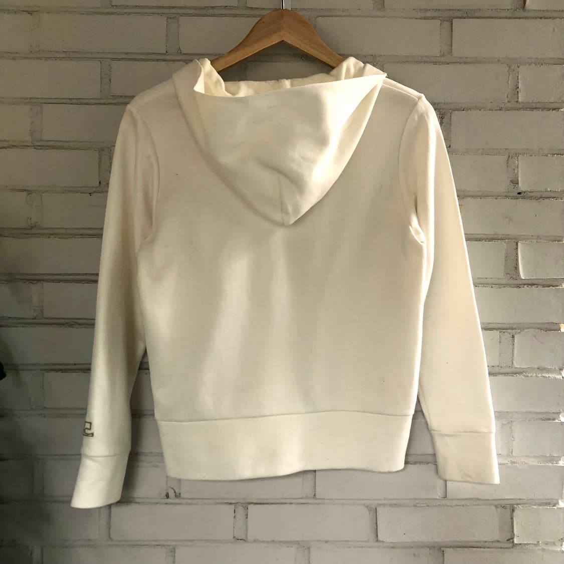 꾸레쥬 아이보리 코튼 후드집업 상품이미지5