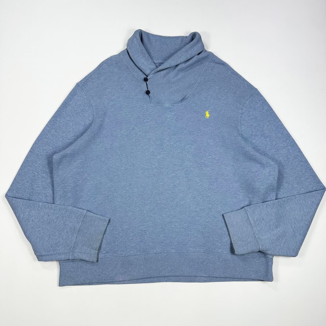 폴로 랄프로렌 빅사이즈 클래식 숄카라 반집업 니트 2XL 상품이미지1