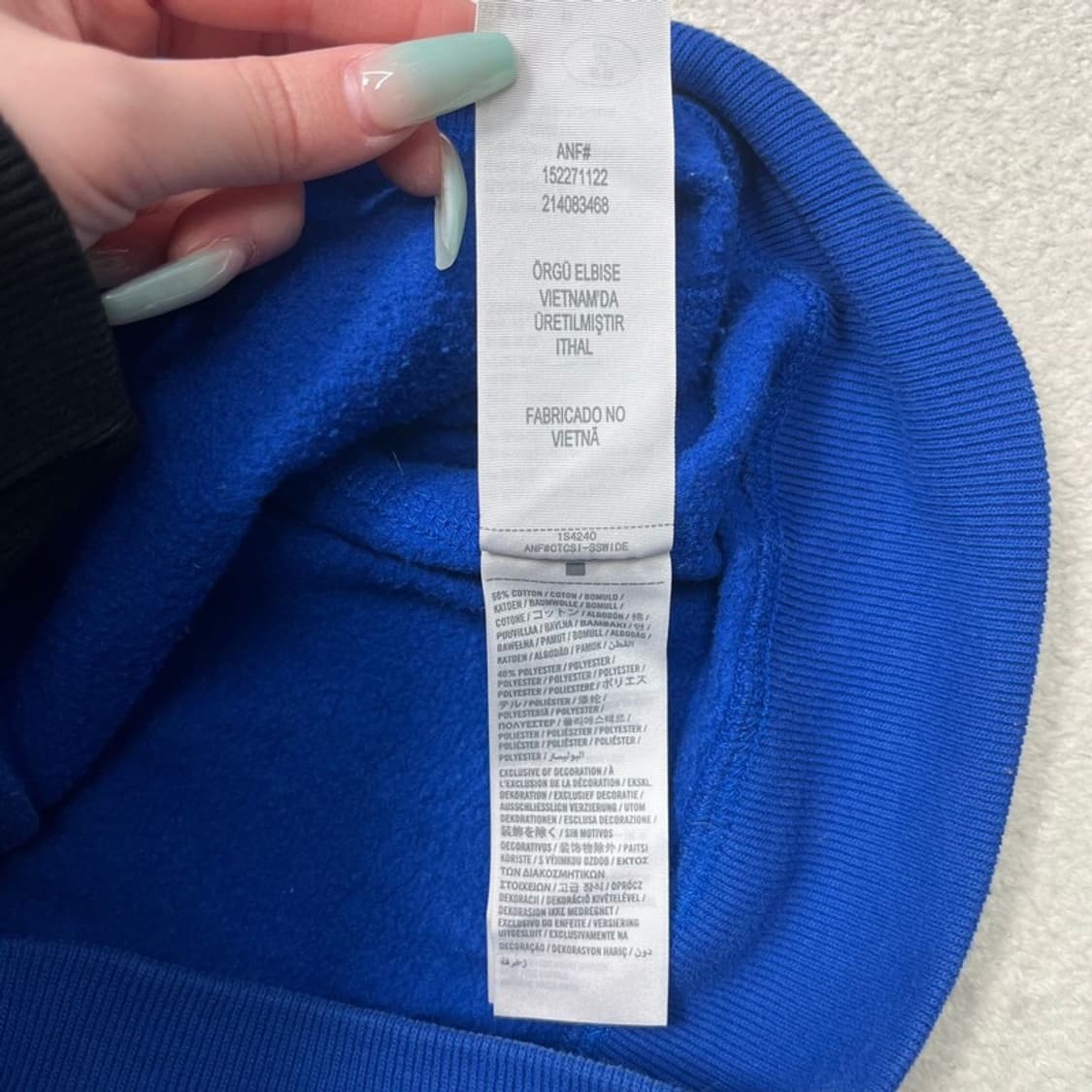 ABERCROMBIE & FITCH 프린팅 후드집업 M 상품이미지6