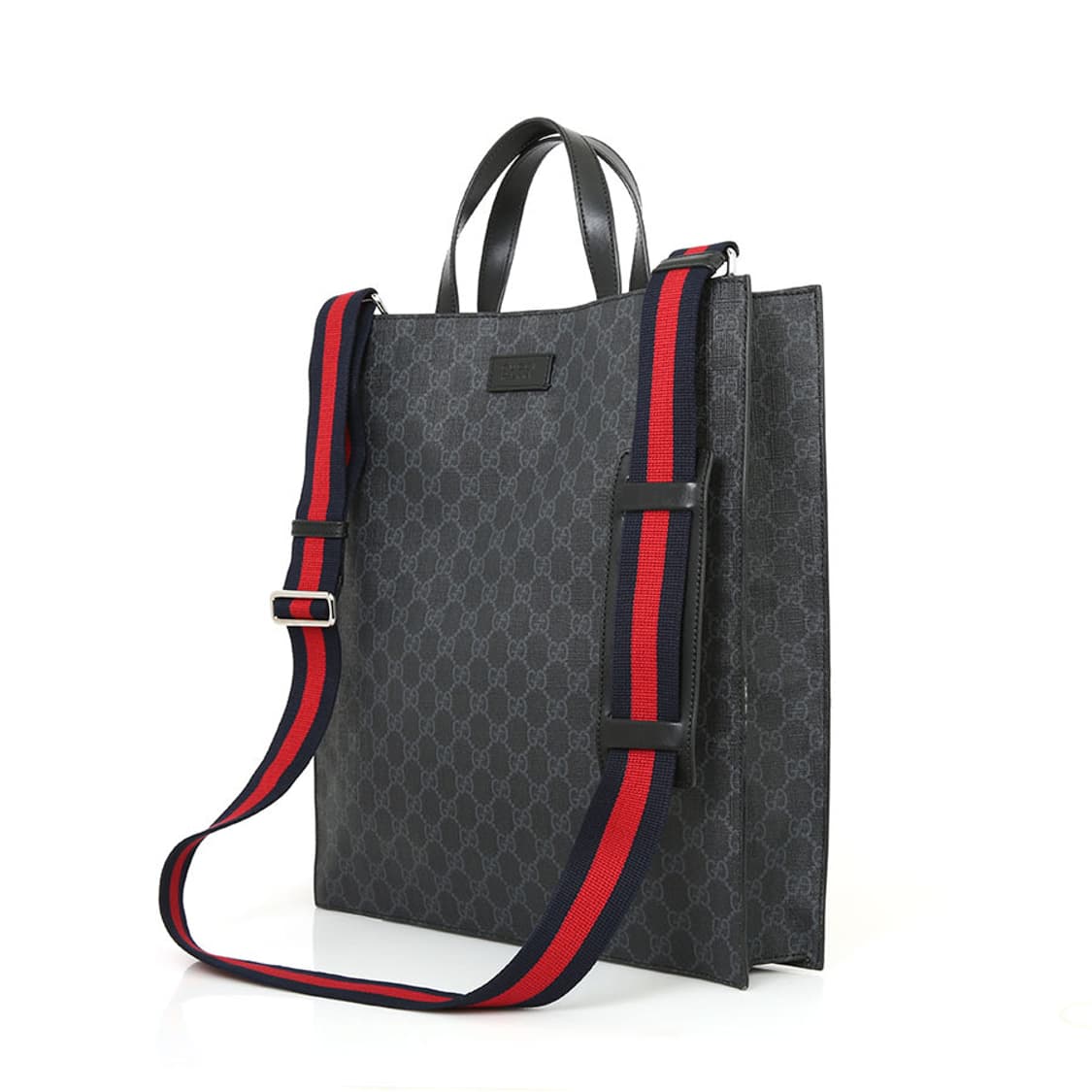 구찌 GG 수프림 스퀘어 토트 크로스 블랙 숄더백 495559 상품이미지2