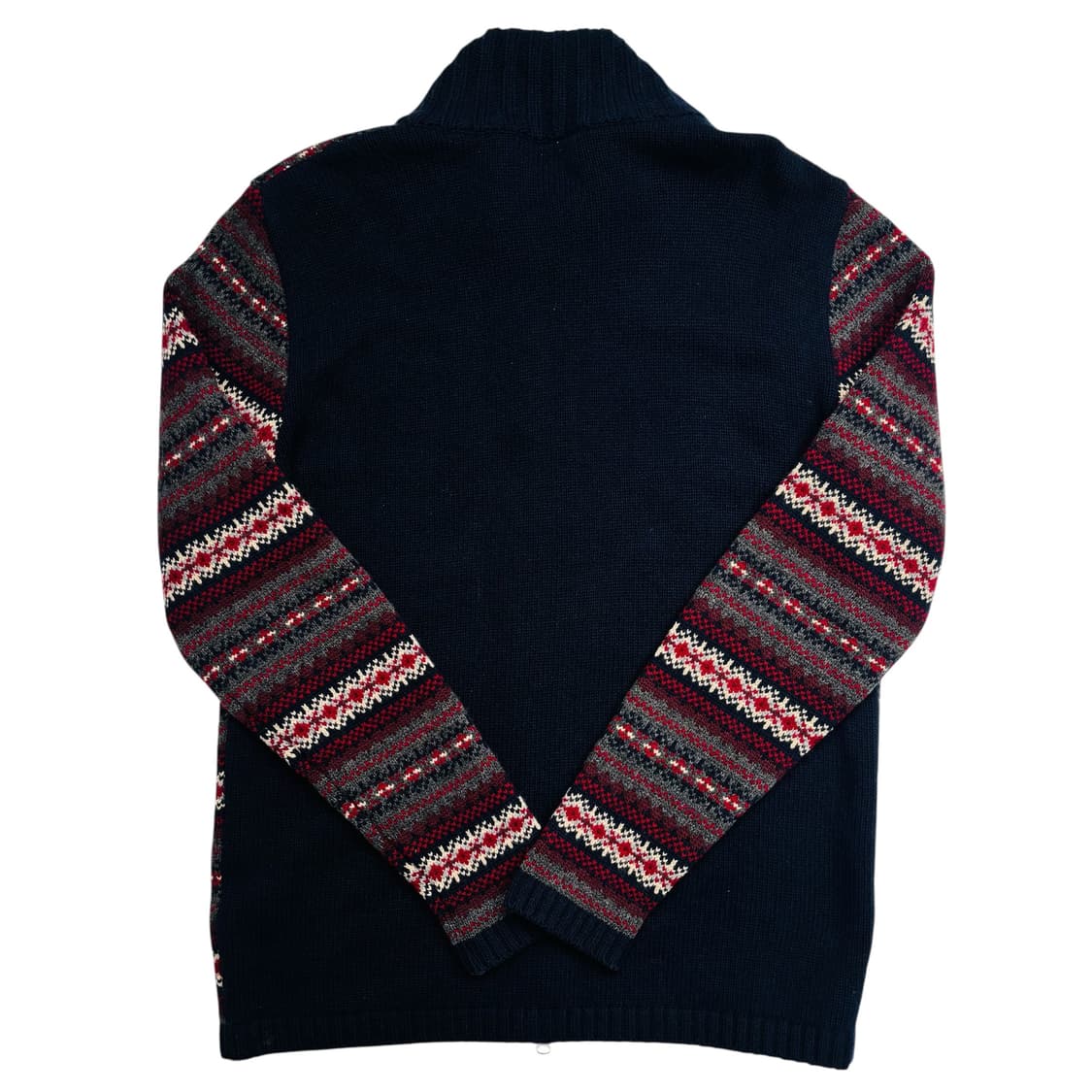 라코스테 페어아일 패턴 투웨이 니트 집업 XL 상품이미지4