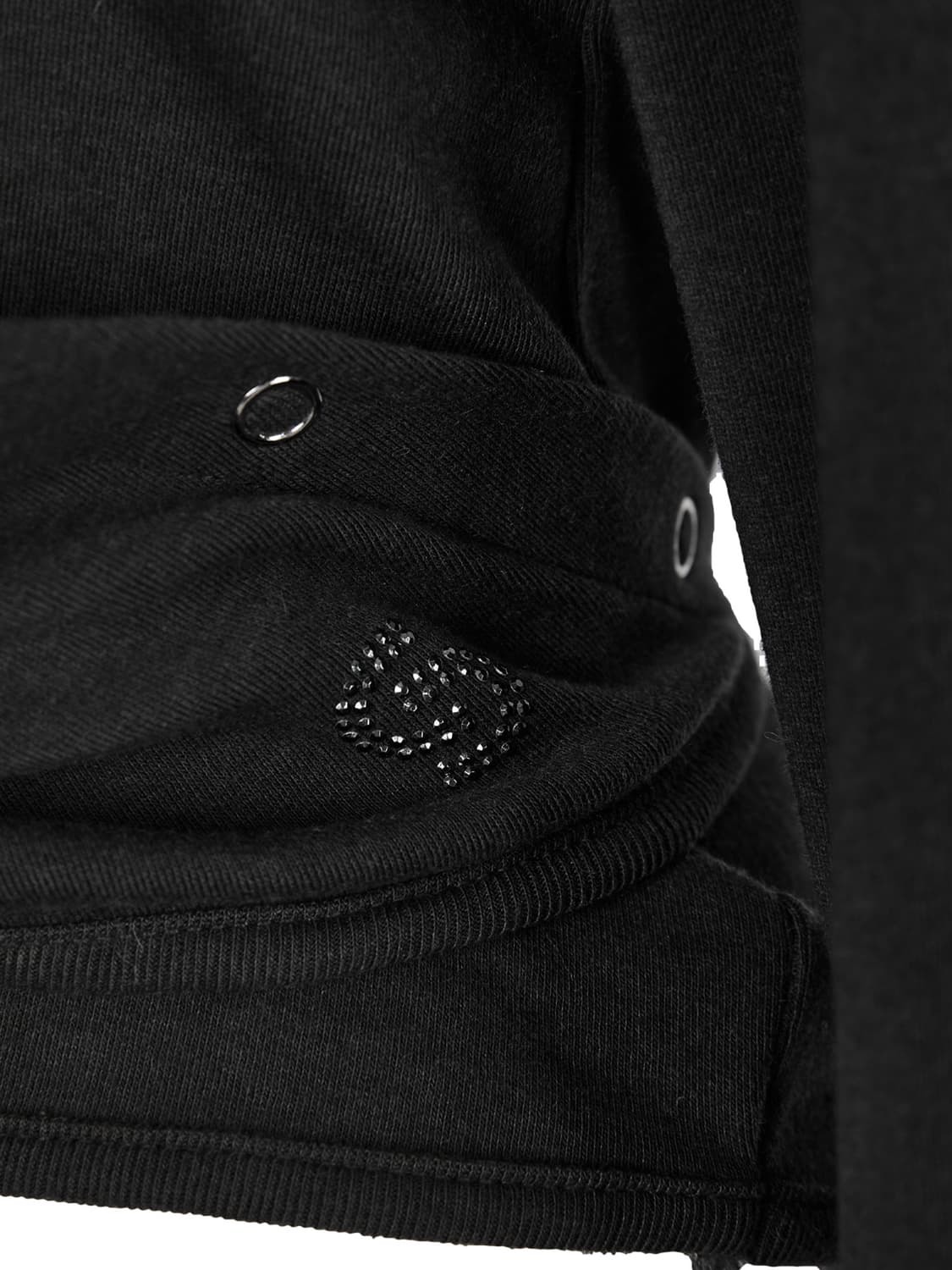 cerric WRAP HOOD CARDIGAN-BLACK 상품이미지3