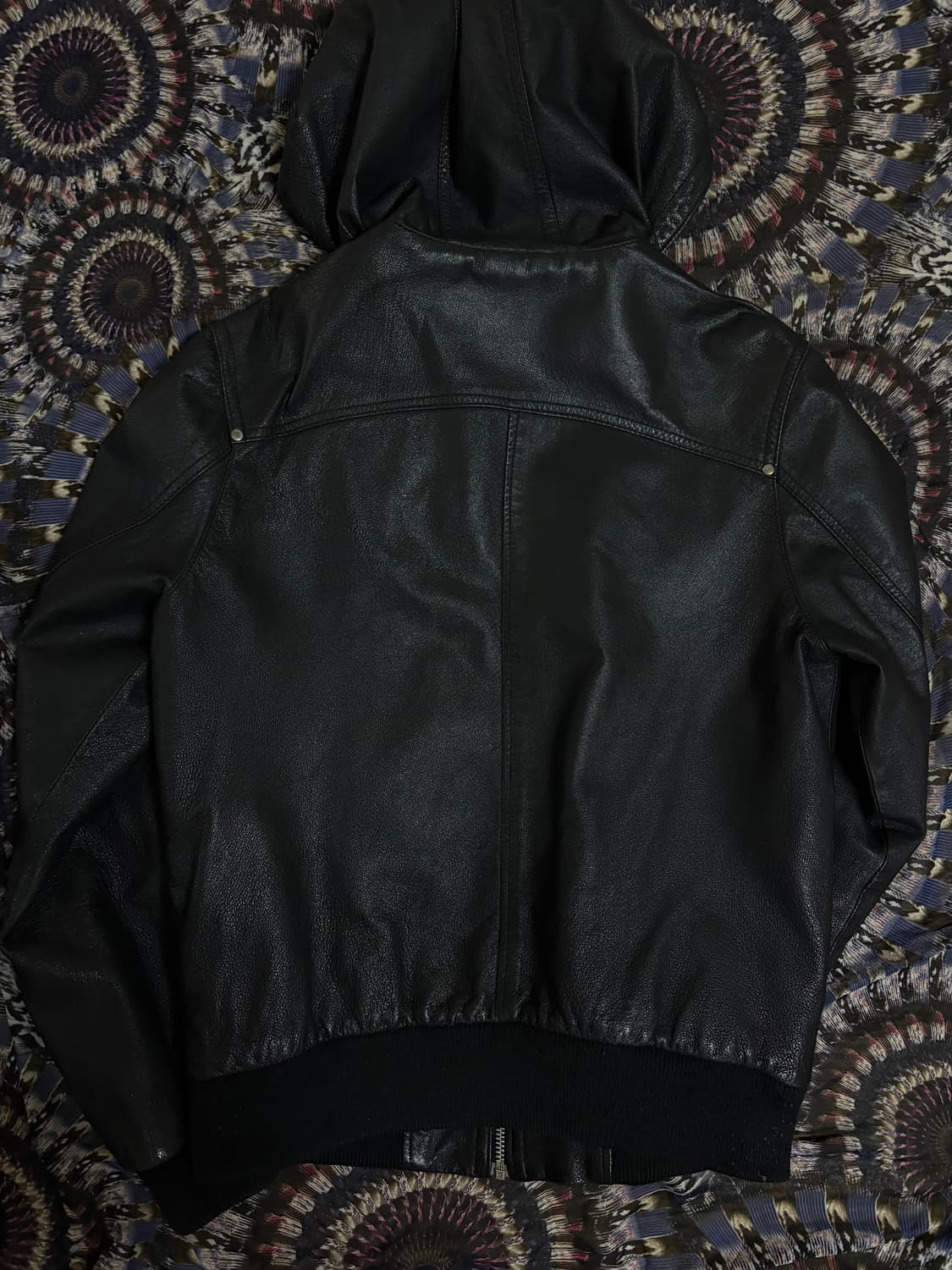 탑맨 레더 후드자켓 상품이미지2