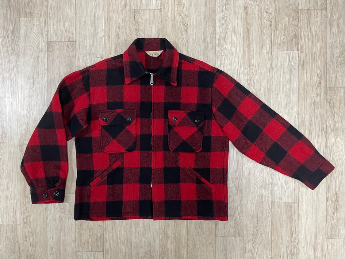 105) 60's JC페니 체크 울 맥키노자켓(RRL&LVC&폴로) 상품이미지1