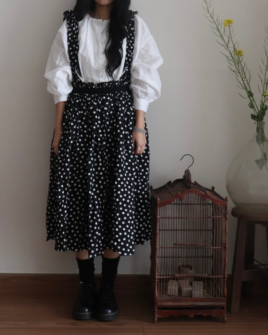 [Comme des Garcons] Dot Salopette Skirt 상품이미지3