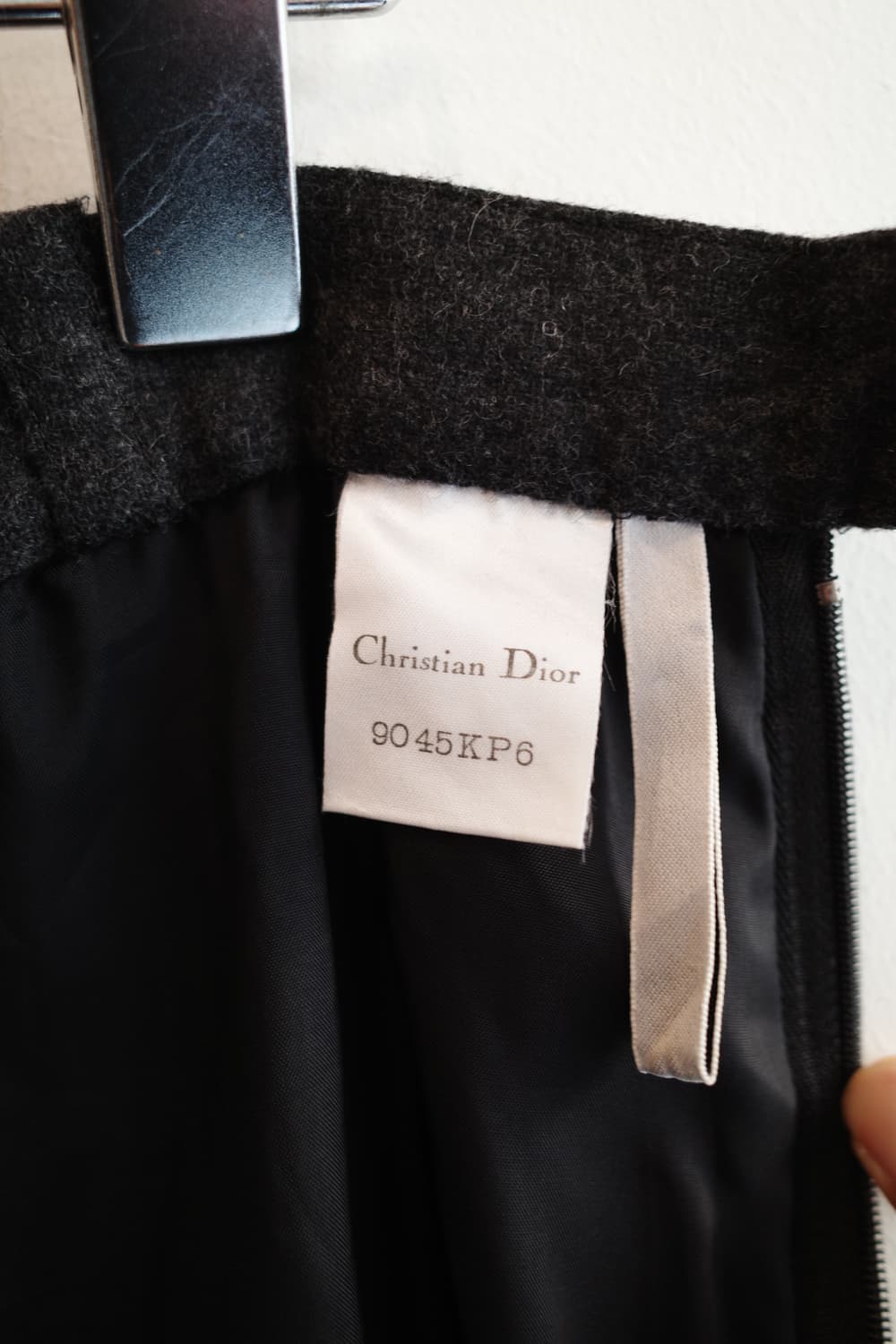 Christian Dior 크리스챤 디올 빈티지 울 스커트 (30인치) 상품이미지4