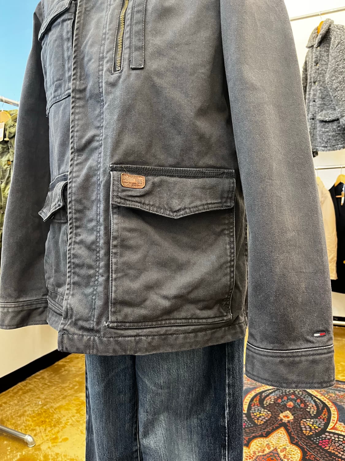 힐피거데님 헤비코튼 후드 사파리 자켓 상품이미지3