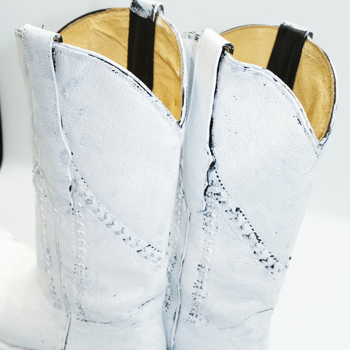 루델(RUDEL) 핸드 페인팅 웨스턴 레더 부츠 6.5E(255) BT 상품이미지7