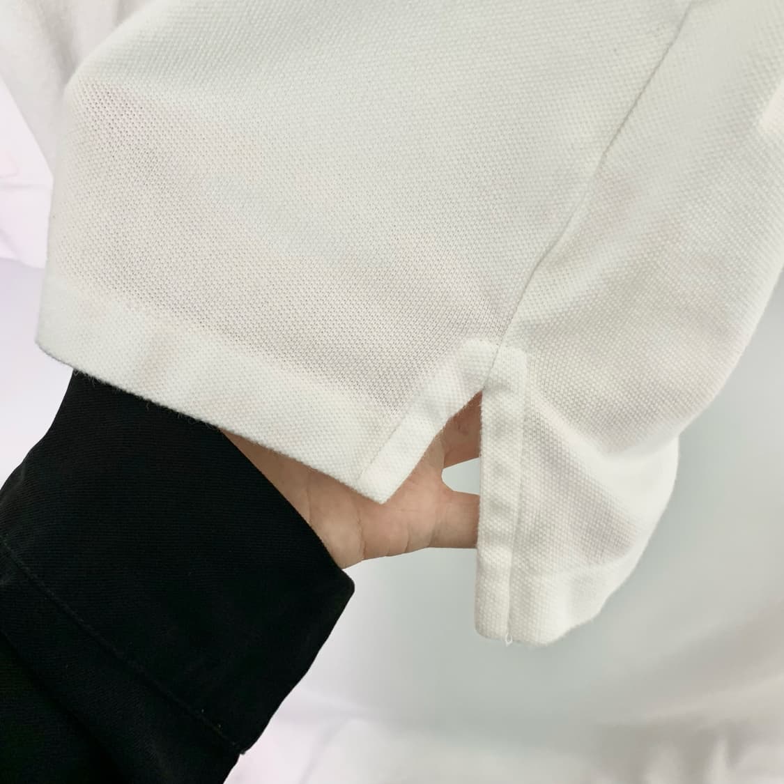 폴로 랄프로렌 포니 롱슬리브 피케폴로티 카라 긴팔티셔츠 화이트 상품이미지4
