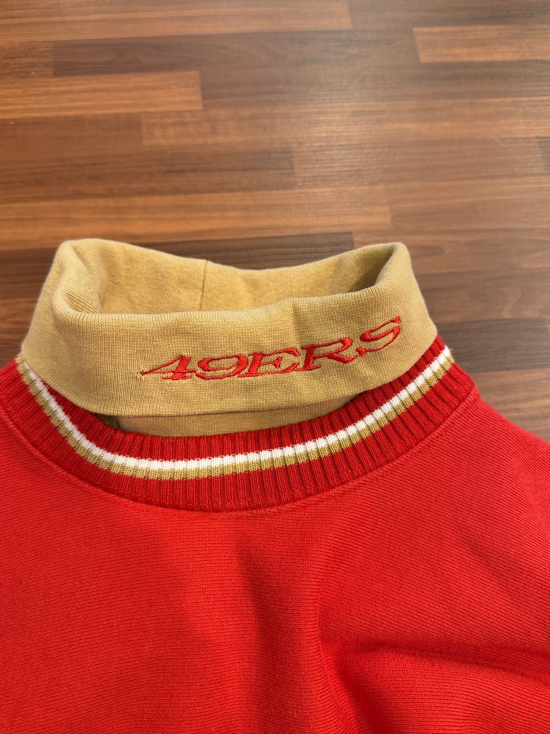 90s The game NFL 샌프란시스코 49ERS 터틀넥 스웻셔츠 상품이미지7