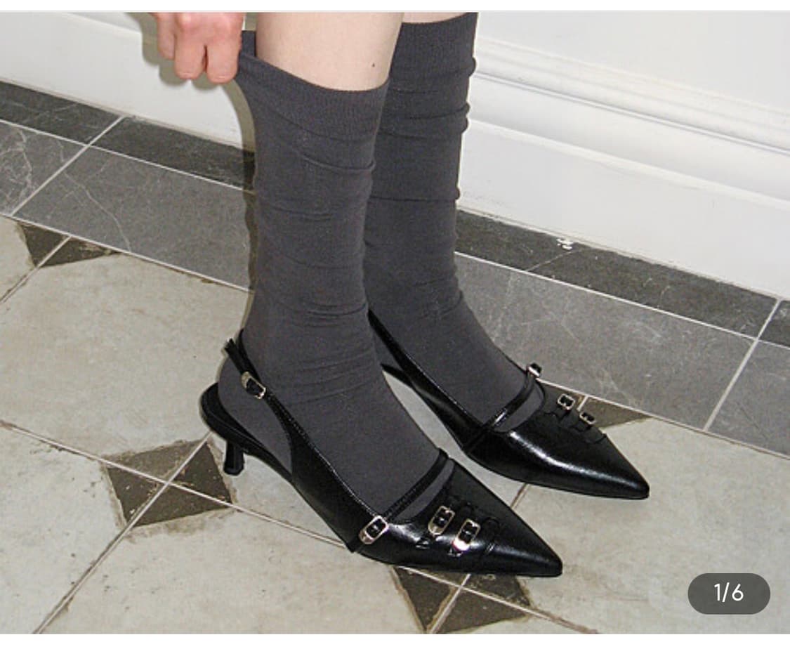 신디 3벨티드 슬링백 키튼 미들힐 펌프스 상품이미지2