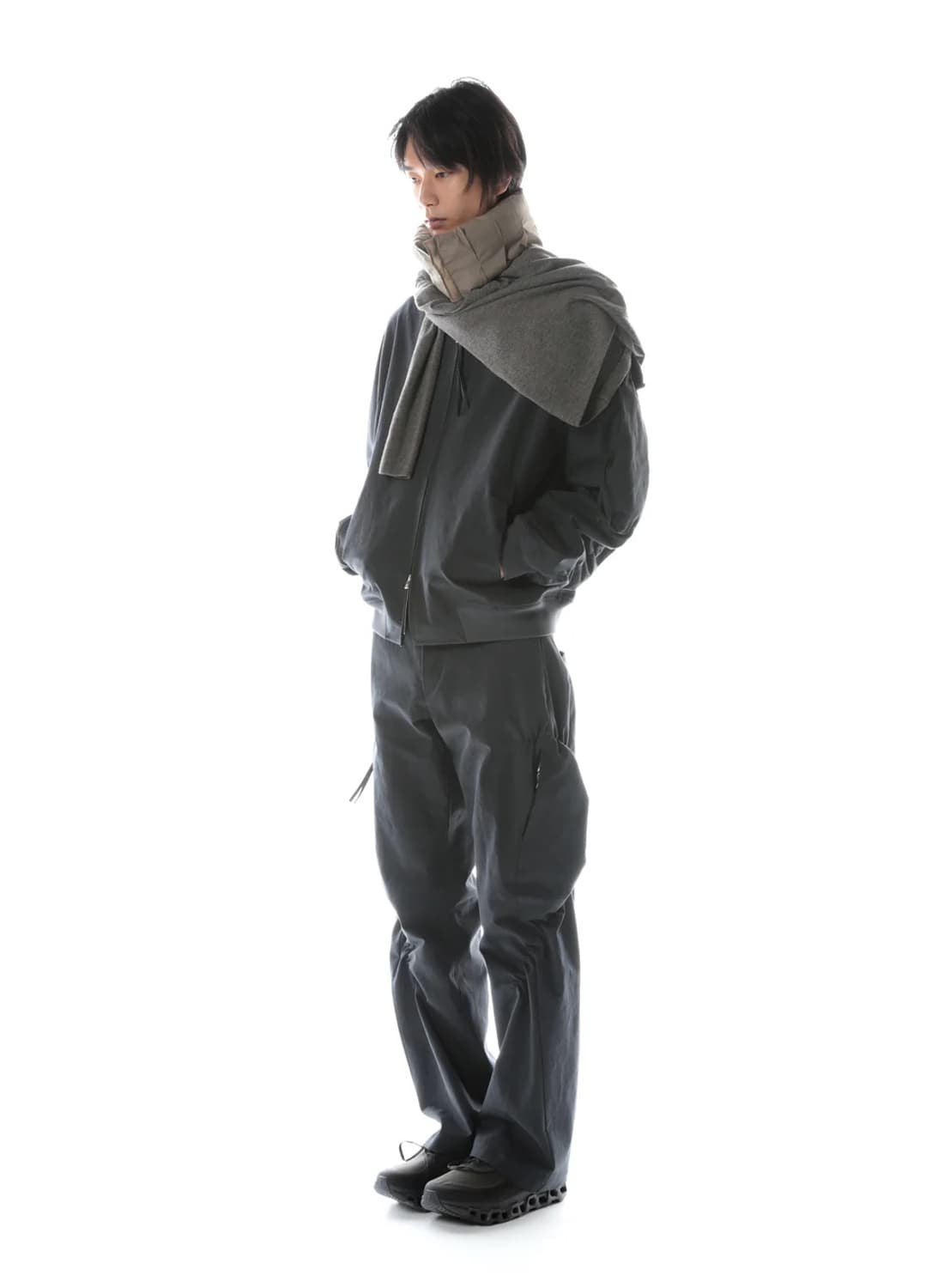 포스트아카이브팩션 셔링 팬츠 차콜 M 상품이미지7