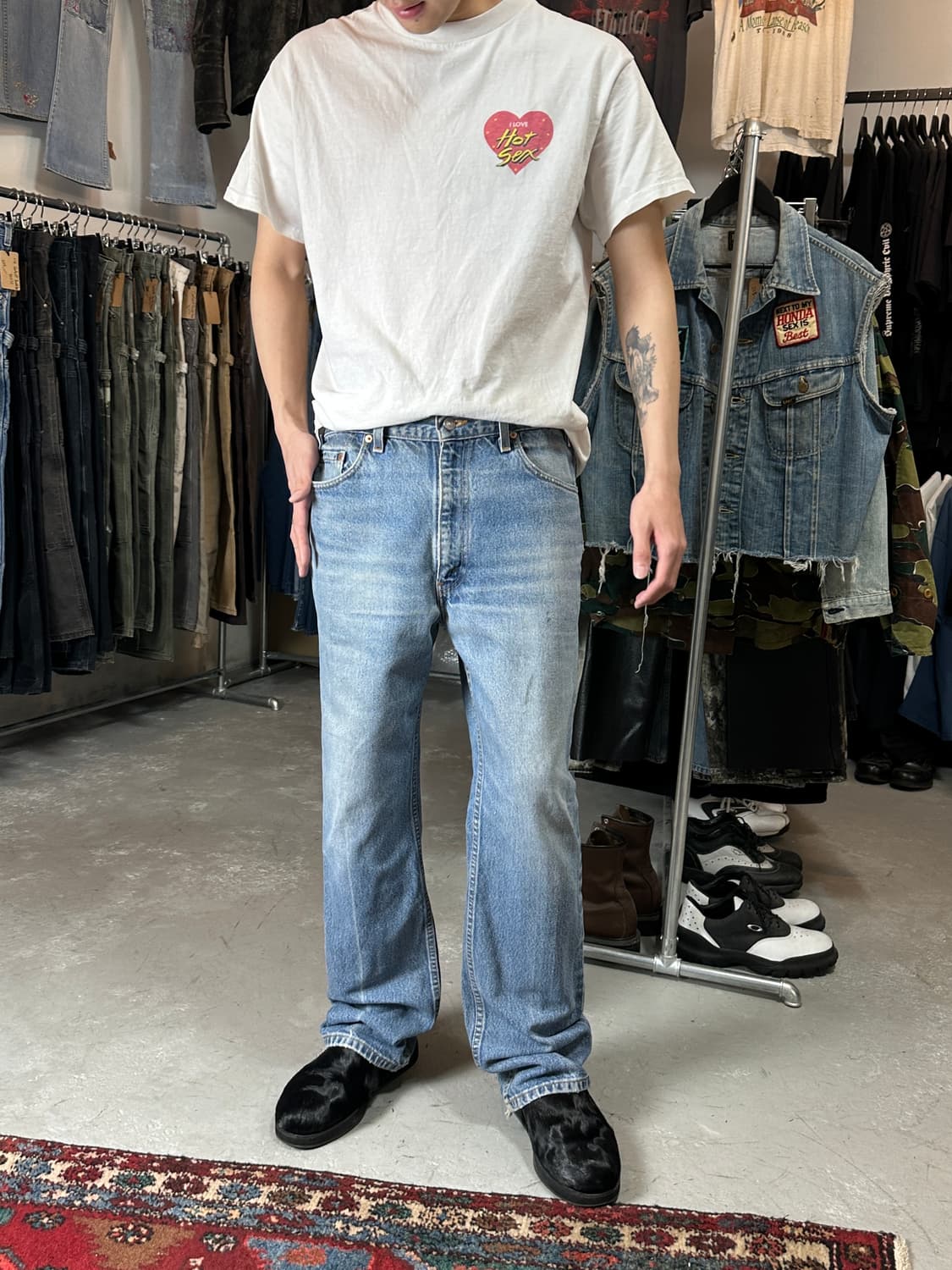 90's USA Made 빈티지 리바이스 517 부츠컷 상품이미지2