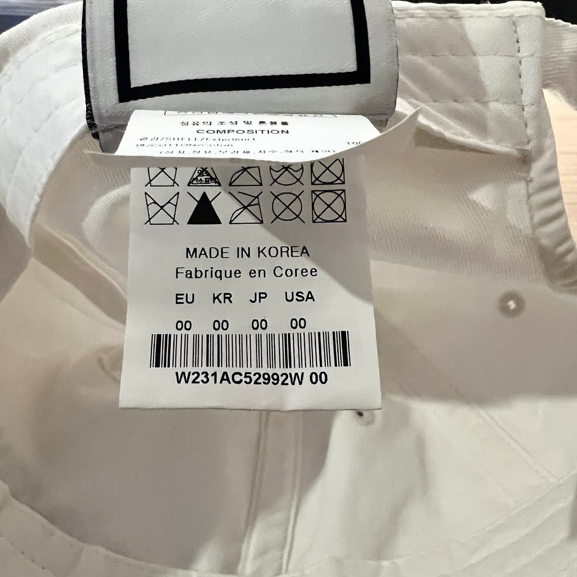 우영미 화이트 볼캡 23ss 상품이미지8