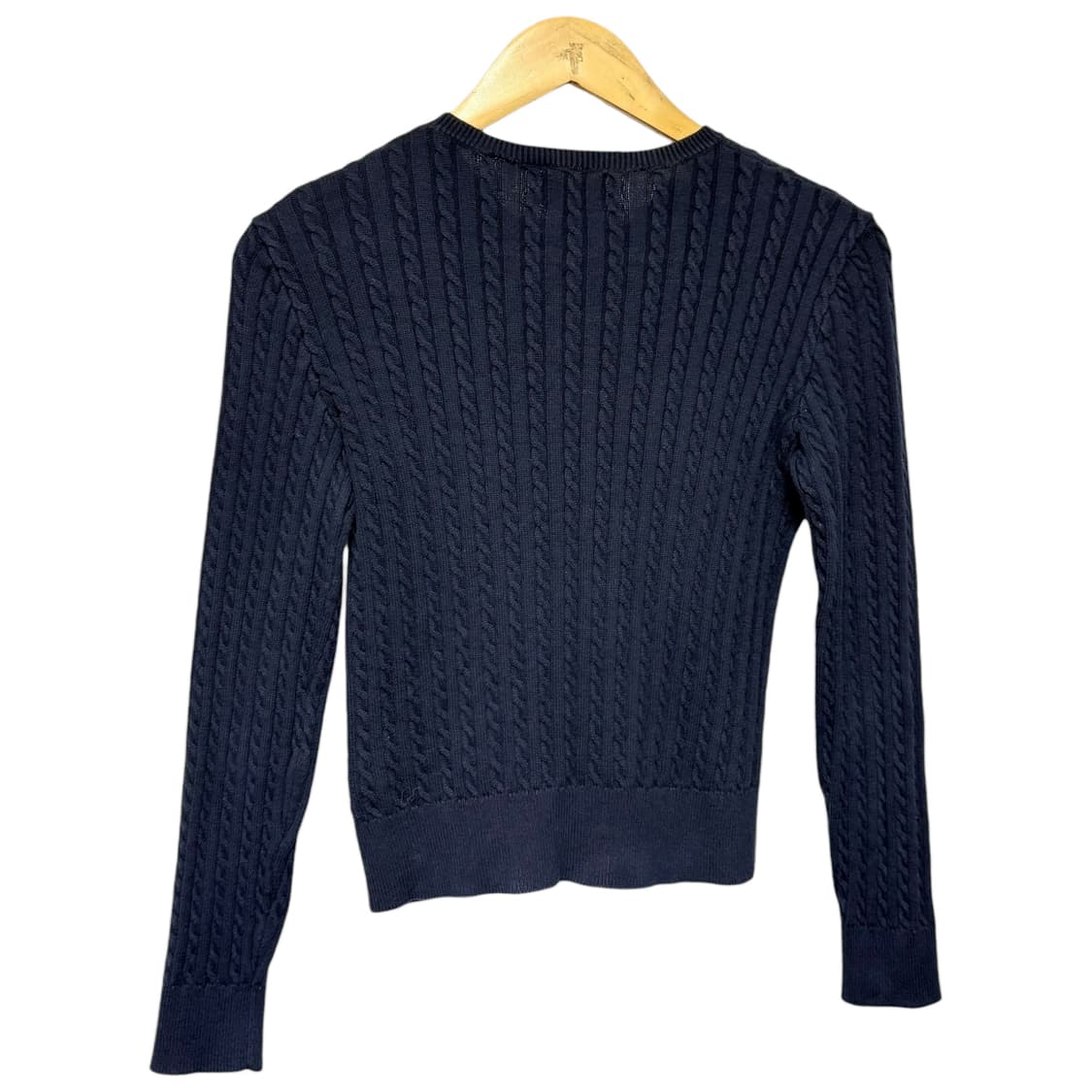3769 폴로 랄프로렌 네이비 꽈베기 케이블 니트가디건 상품이미지3