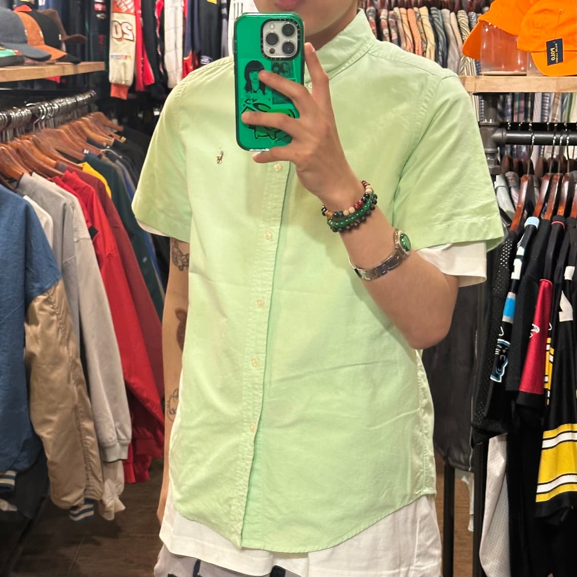 [HI] 폴로 랄프로렌 반팔셔츠 그린 상품이미지3