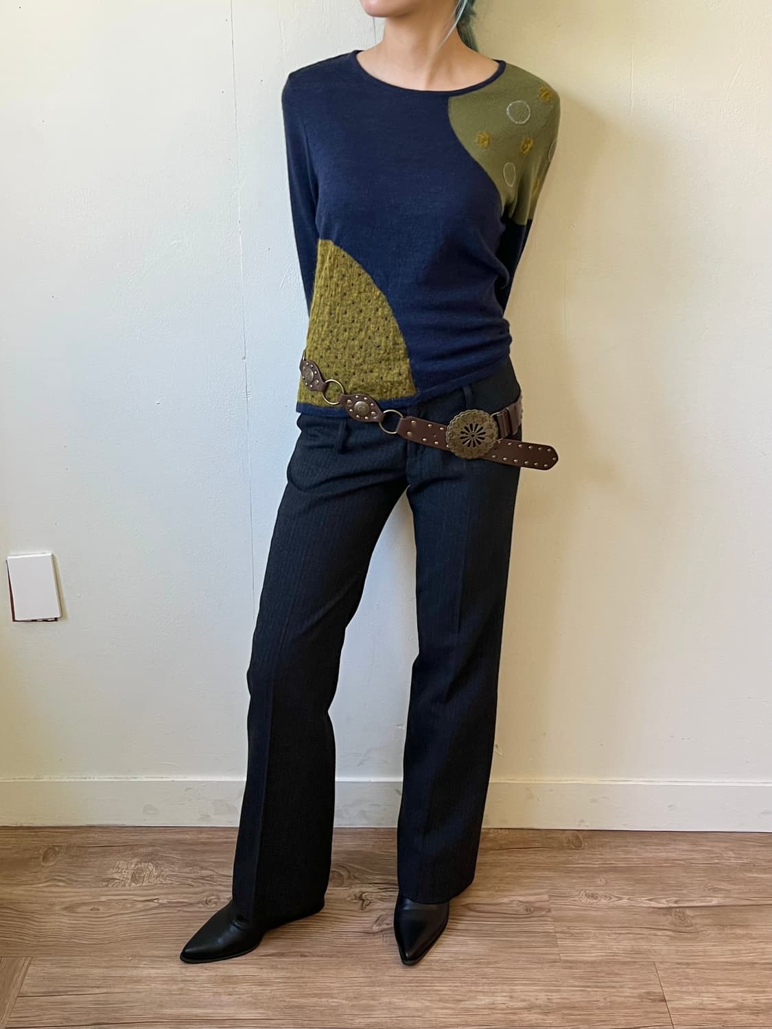 JILL STUART 스트라이프 슬랙스 상품이미지6