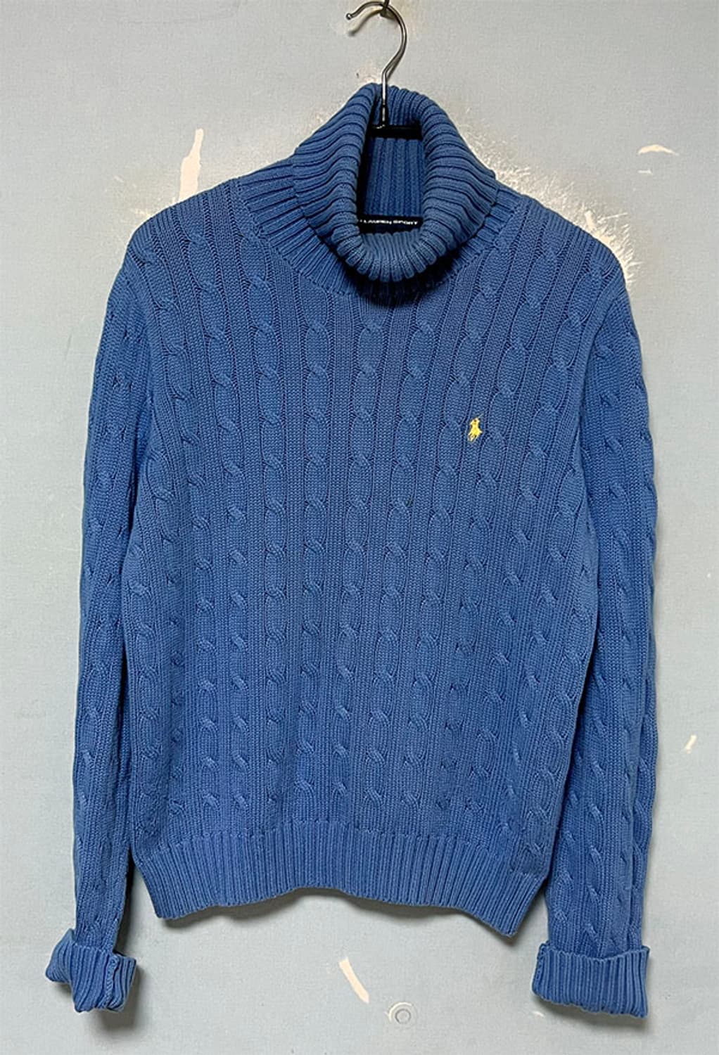 POLO 여자 목폴라 니트 꽈배기 겨울 캐주얼 L 100 77 상품이미지1