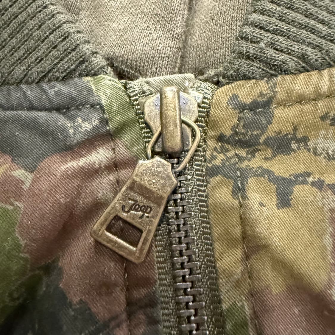 [정품/M] jeep 지프 카모 패턴 후드 야상 점퍼 b19 상품이미지7