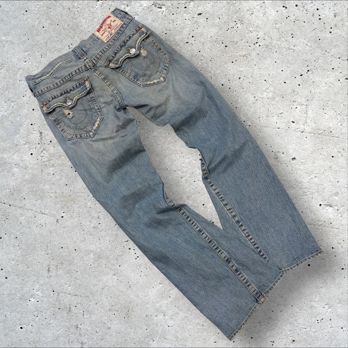 [30x33] 트루릴리젼 조이 데님 청바지 빈티지 워싱 팬츠 C771 상품이미지1