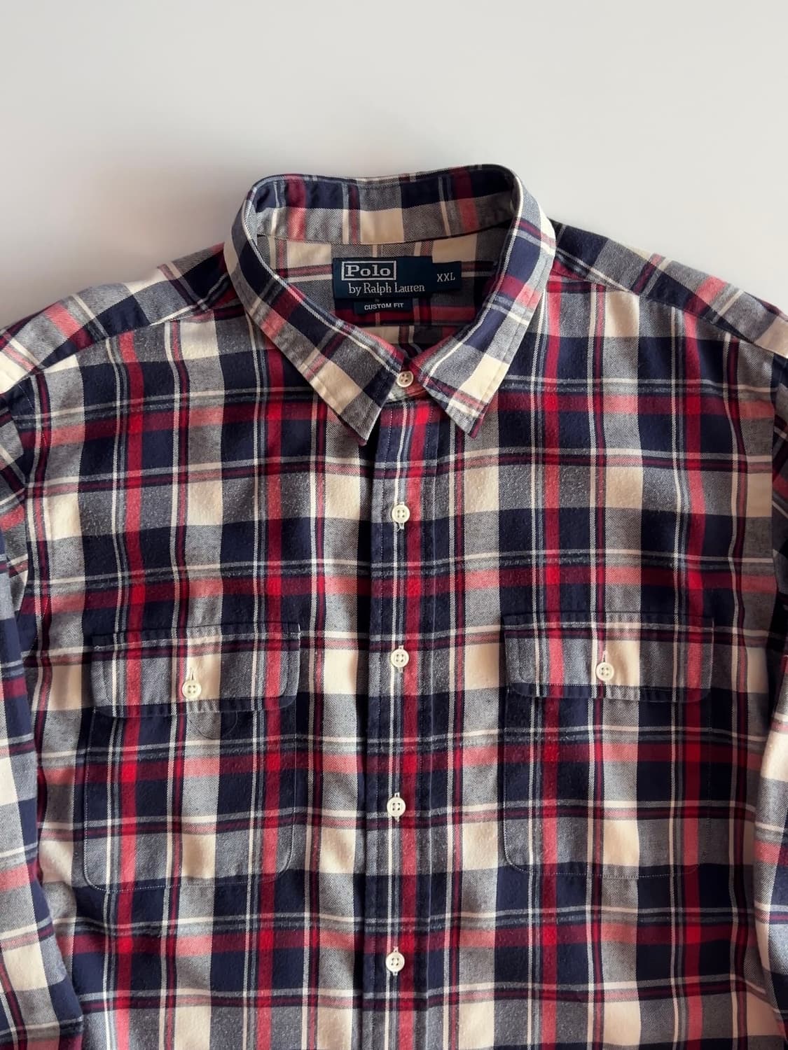 폴로 랄프로렌 투포켓 체크 셔츠 XXL 상품이미지4
