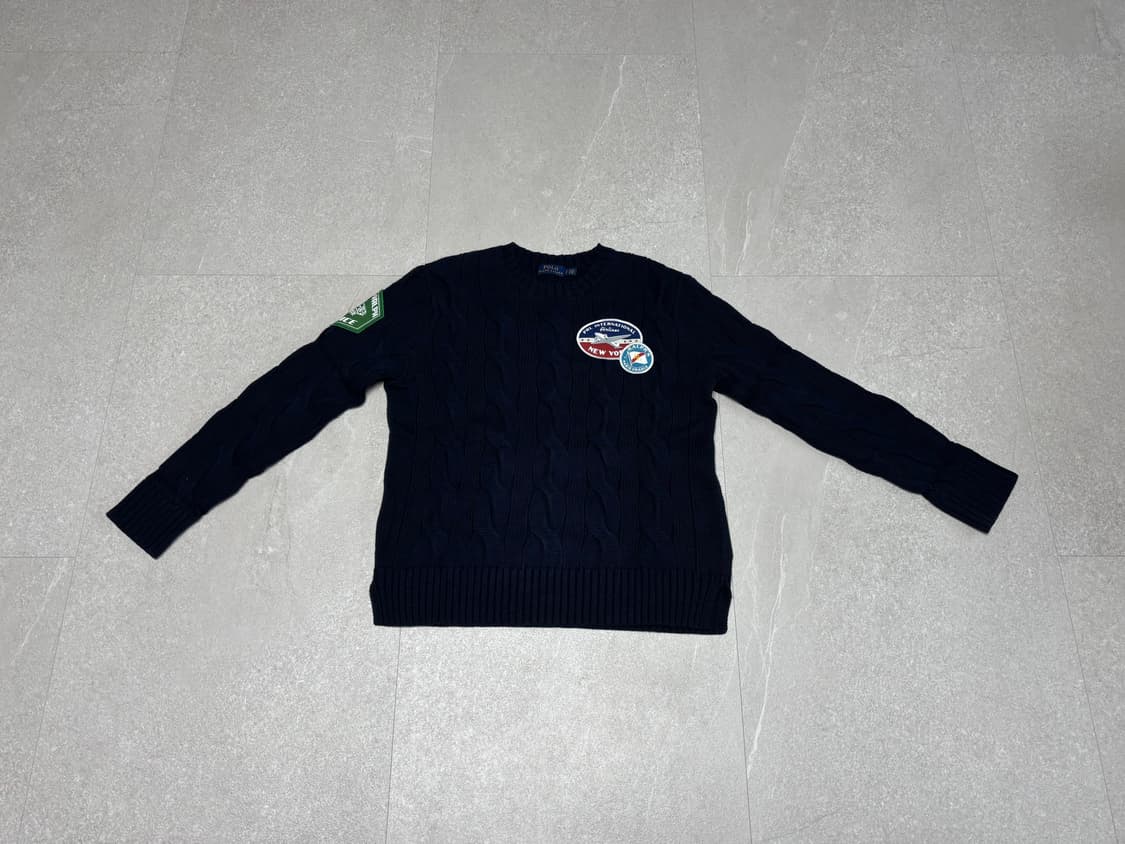 폴로 네이비 니트 S 상품이미지1