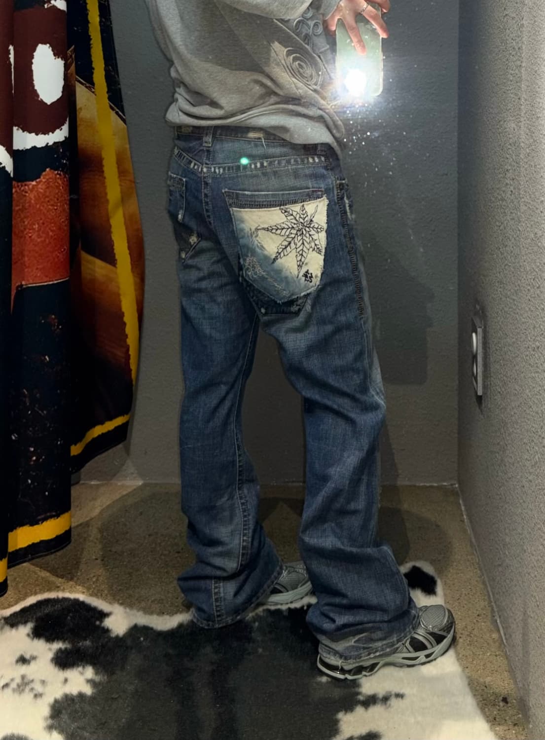 빈티지 포켓 디테일 데님팬츠 상품이미지5