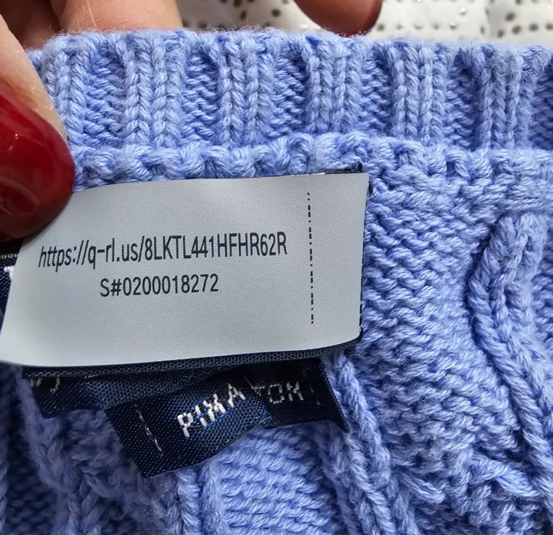 폴로 랄프로렌 브이넥 케이블 니트 ~55 상품이미지7