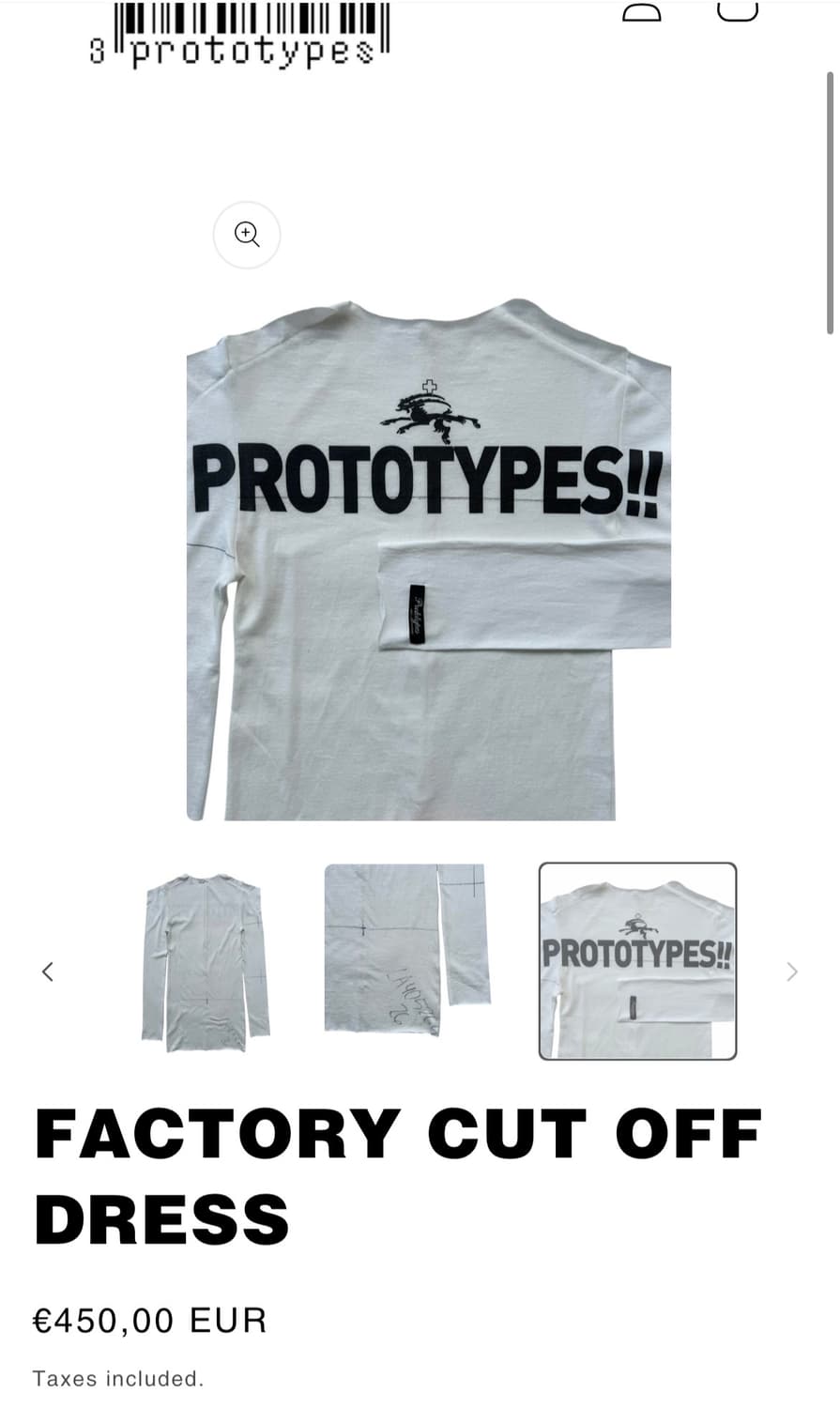 [L/XL]프로토타입스 25ss FACTORY CUT OFF 드레스 상품이미지7