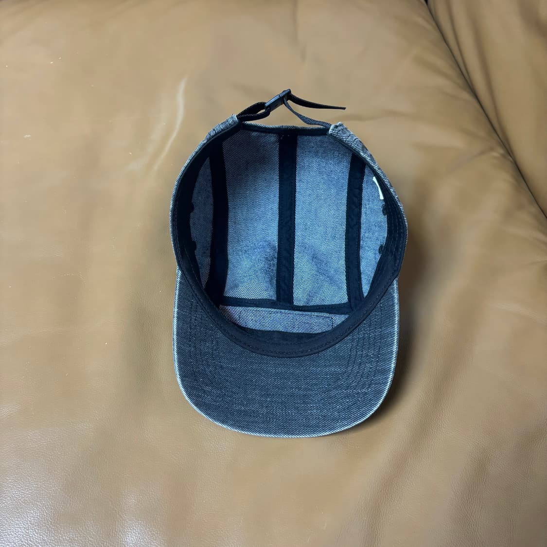 Supreme 슈프림 워시드 데님 블랙 캠프캡 모자 Denim Black 상품이미지6
