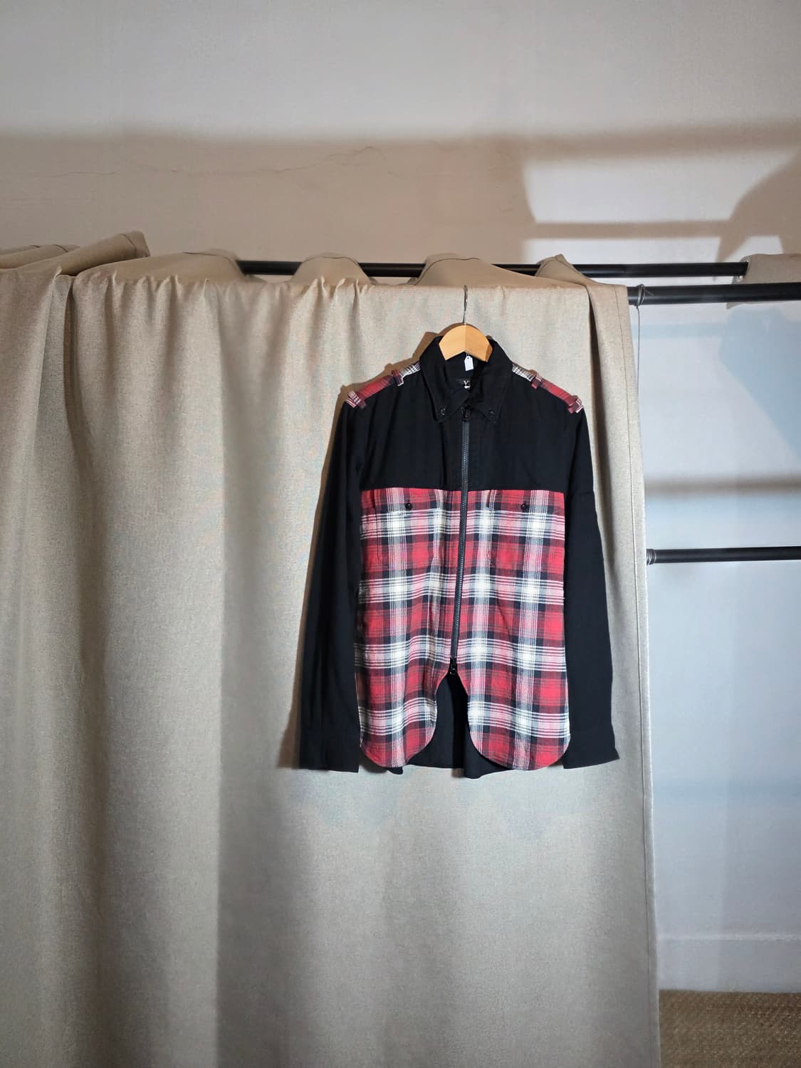 Y's for men tartan shirt zip-up 상품이미지1